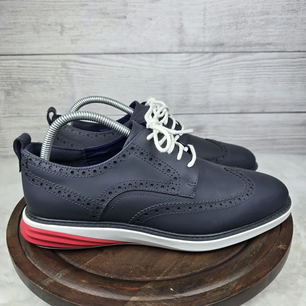 Cole Haan Grand Evolution Mens 8M Sneakers Blue Wingtip Oxford Shoes C26318